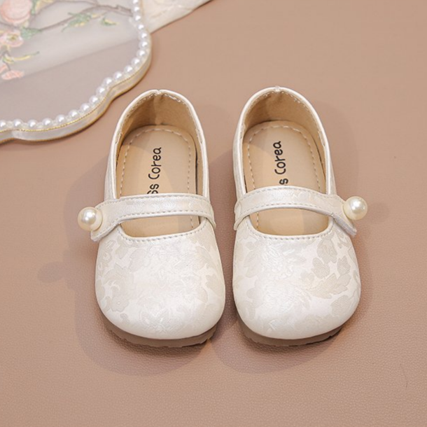 Girls' National Style Small Leather Shoes, Children's Single Shoes, Little Girls' Soft Soled Ancient Style Shoes 4
