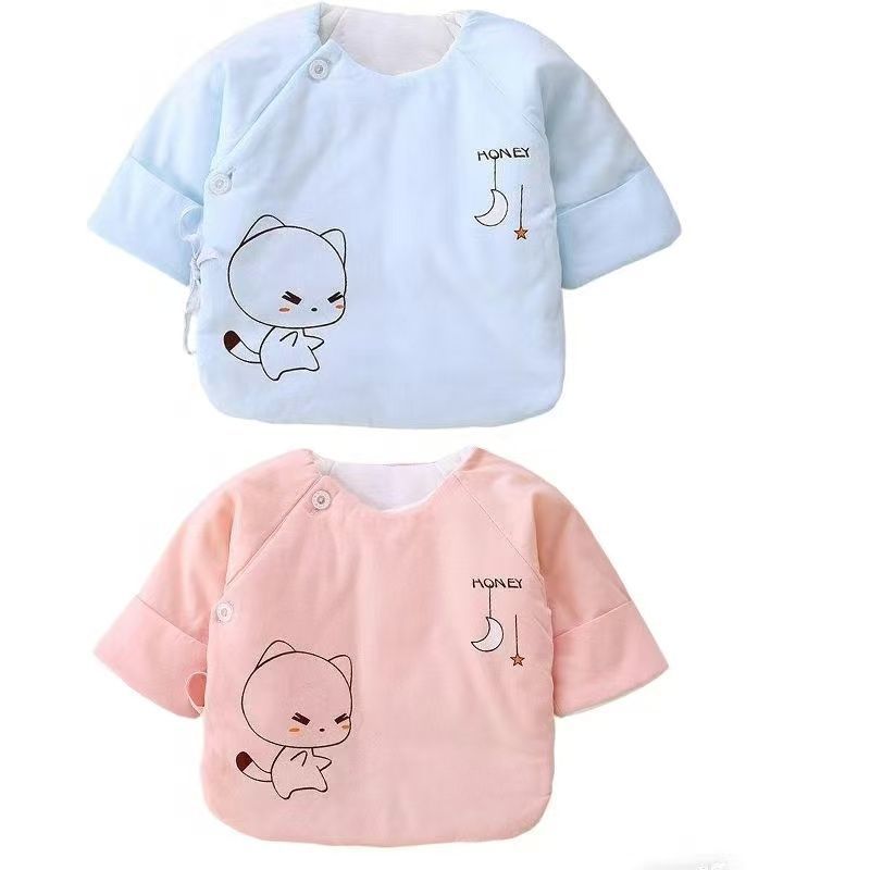 Newborn Thin Cotton Half-back Cotton 12