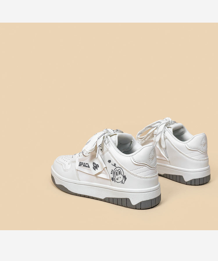 Women's Low-top Flat Bottom Casual Sports Skate Shoes 5