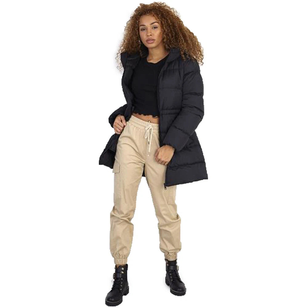 Thick Hooded Thigh Long Winter Warm-keeping Cotton Clothing Women 6