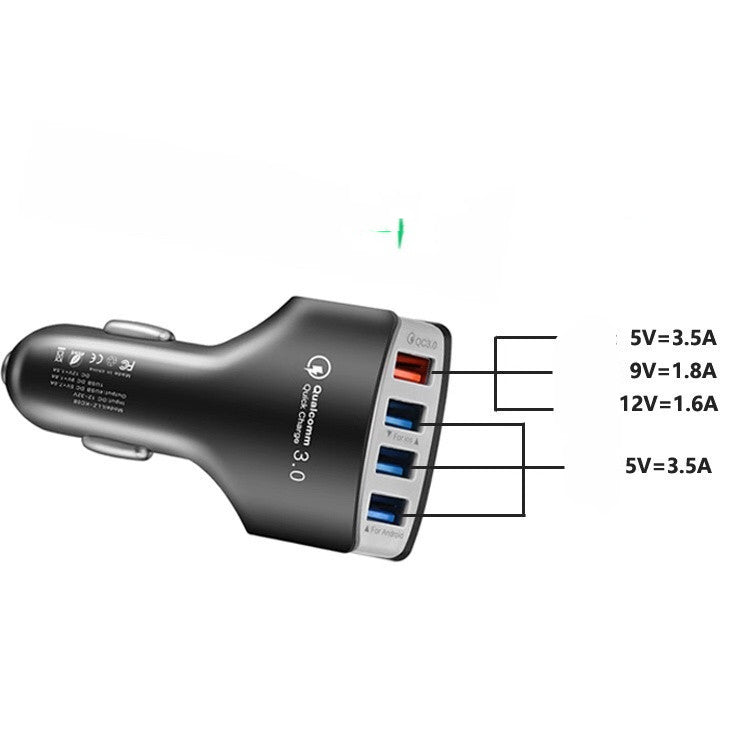 Car Car Mobile Phone Charger Car Charger Cigarette Lighter One For Four 5