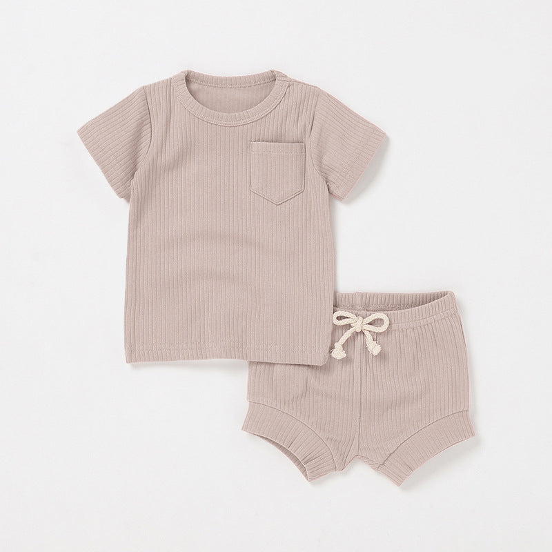 Newborn Short-sleeve And Shorts Set 11
