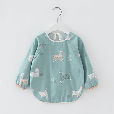Baby Dinner Coverall Bib Spring And Autumn Long Sleeve Apron 22