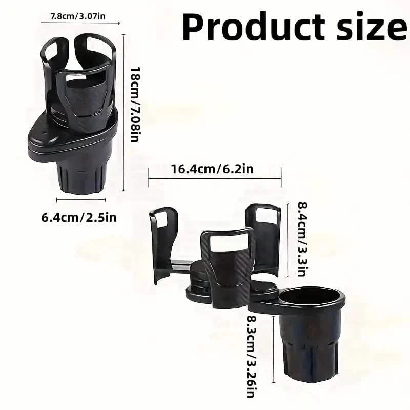 Car Adapter Adjustable Multifunctional Dual Cup Holder With Phone Holder Aromatherapy Organizer 7
