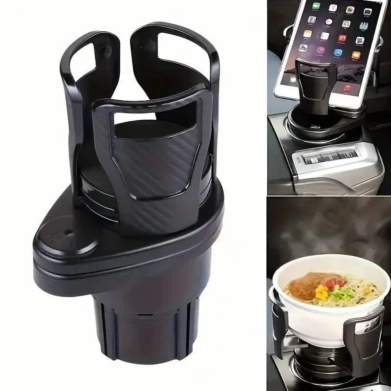 Car Adapter Adjustable Multifunctional Dual Cup Holder With Phone Holder Aromatherapy Organizer 1