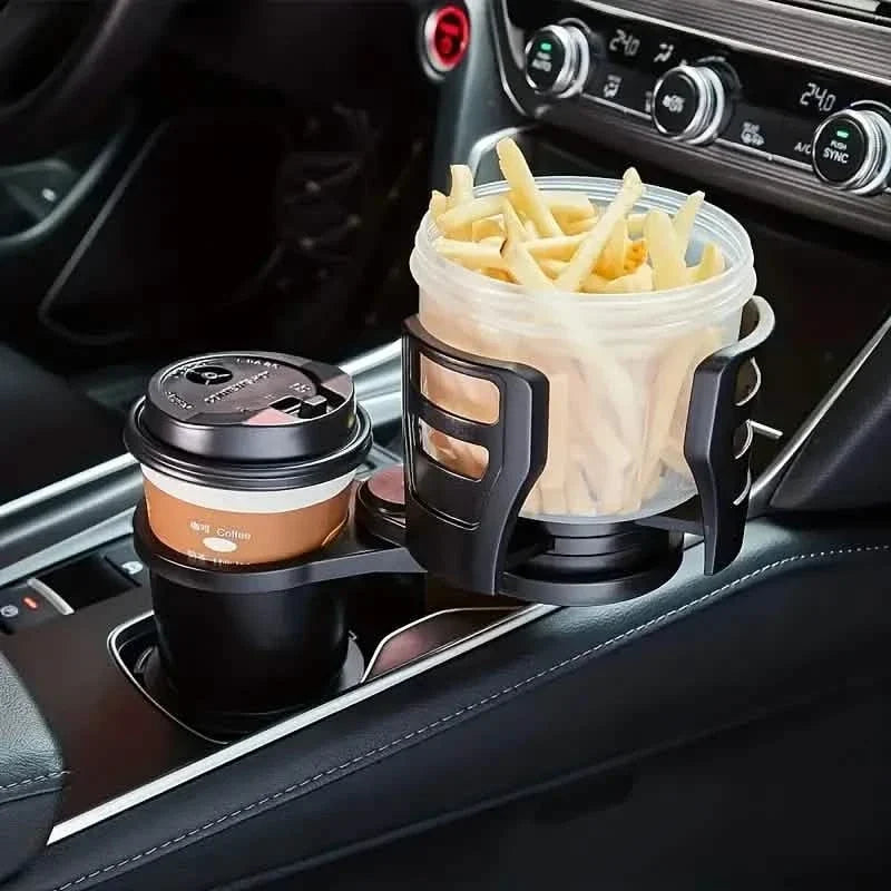 Car Adapter Adjustable Multifunctional Dual Cup Holder With Phone Holder Aromatherapy Organizer 2