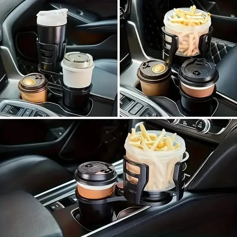 Car Adapter Adjustable Multifunctional Dual Cup Holder With Phone Holder Aromatherapy Organizer 6