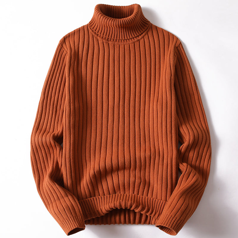 Turtleneck Sweater Men Women Ins Fashion Solid Striped Bottoming Sweater Autumn And Winter Tops Clothing 11