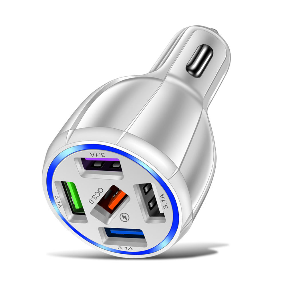 QC30 Car Mobile Phone 5usb Car Charger 3