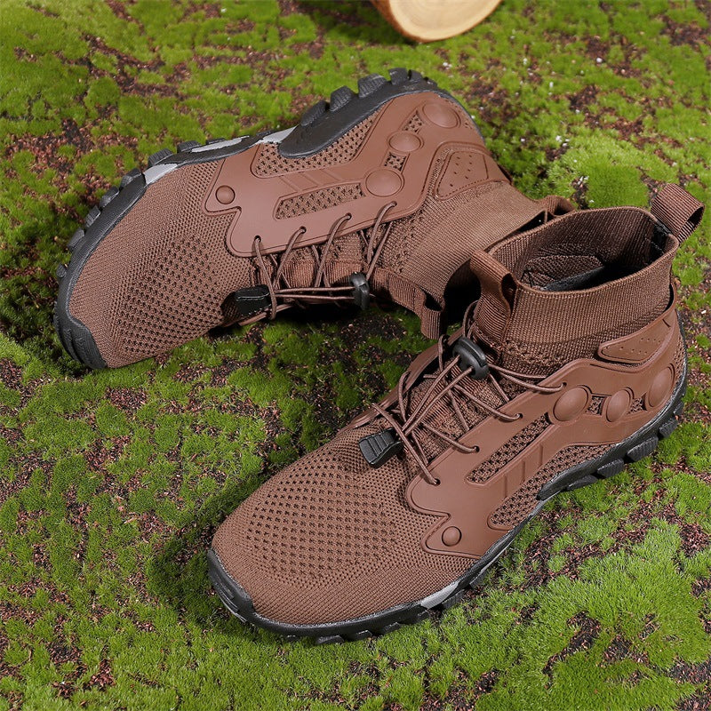 Outdoor Large Size Hiking Shoes Men's Lightweight High-top 7