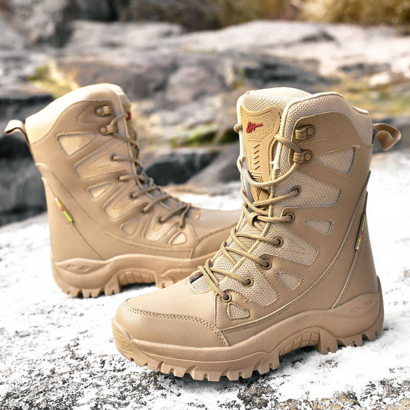 Hi-top Hiking Shoes Men's Breathable Sneaker Platform 3