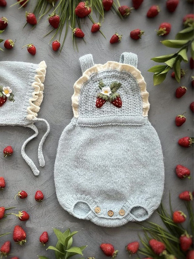 Hand-knitted Wool Yarn Romper Kit For Children 4