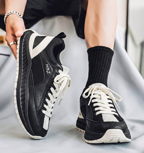 Men's Shoes 2026 Summer & Autumn New Arrival, Breathable Mesh Low-Top Soft Sole Sneakers, Four-Season Height-Increasing Thick Sole Dad Shoes For Men 6