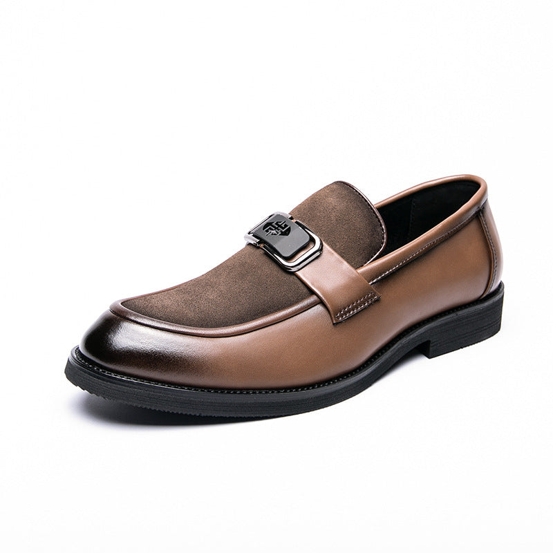 Mens Leather Shoes Plus-Size Slip-On Casual Loafers 5