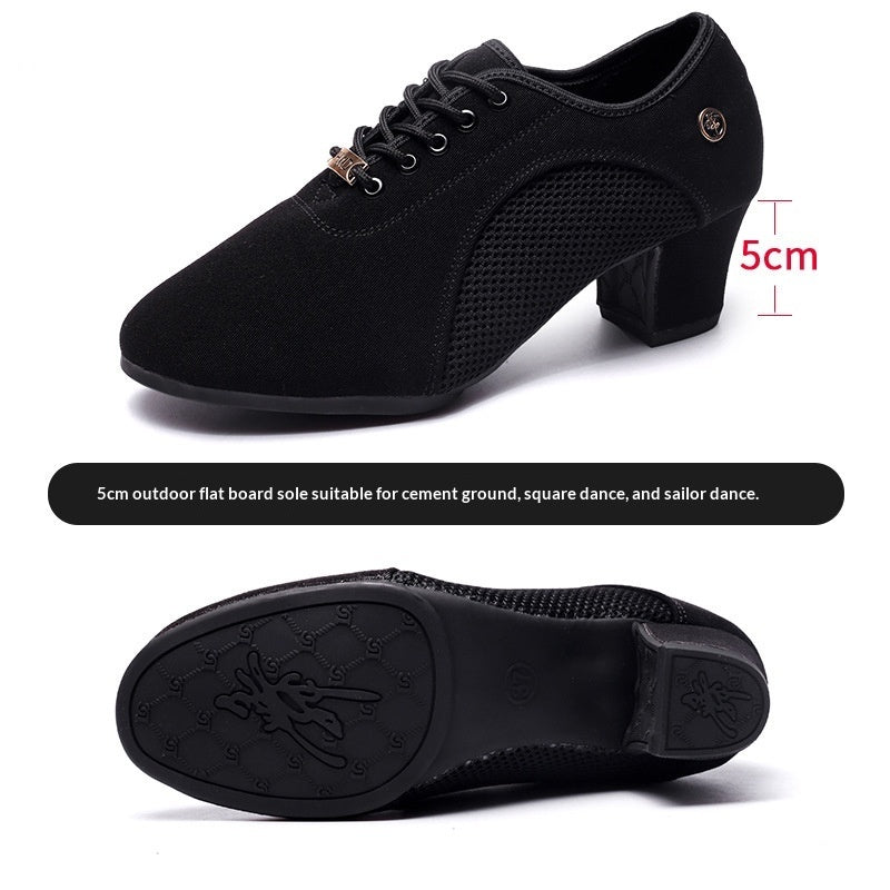 Mesh Oxford Cloth Professional Latin Dance Shoes For Summer 5
