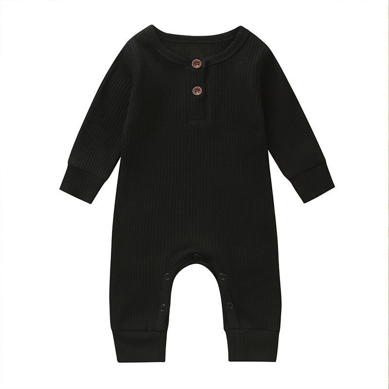 New Baby Jumpsuit Sunken Stripe Trousers Romper Western Style 5