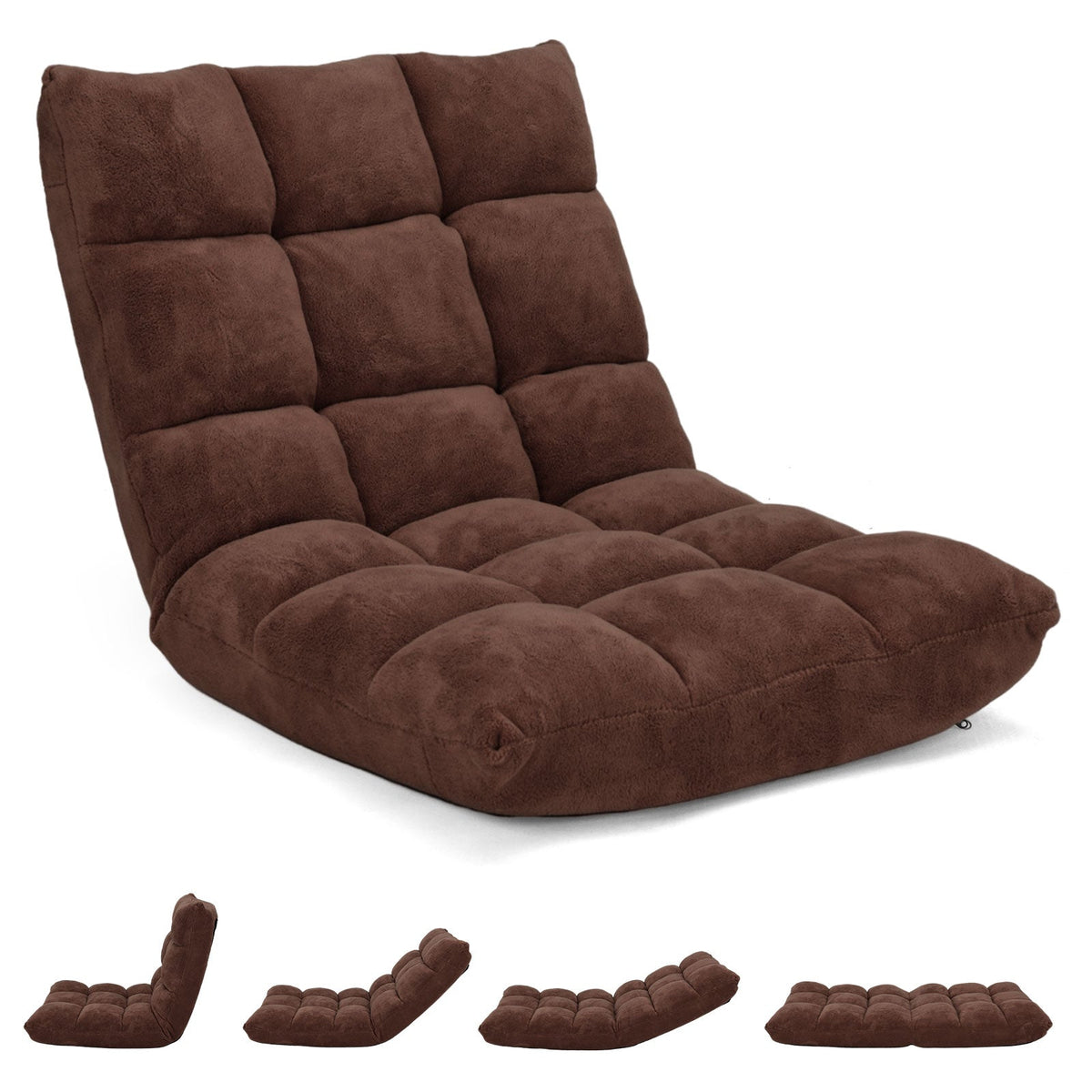 Adjustable 14-position Cushioned Floor Chair 4