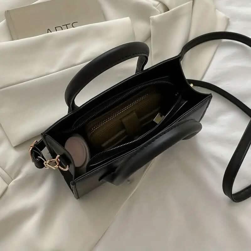 Chic Black Mini Tote Bag 3
