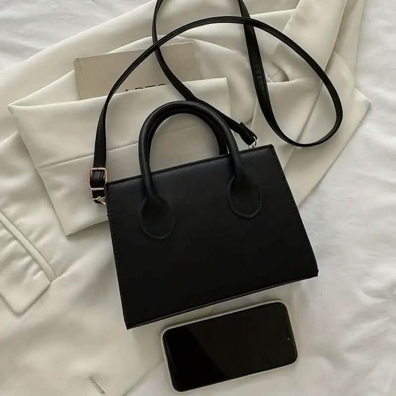 Chic Black Mini Tote Bag 4