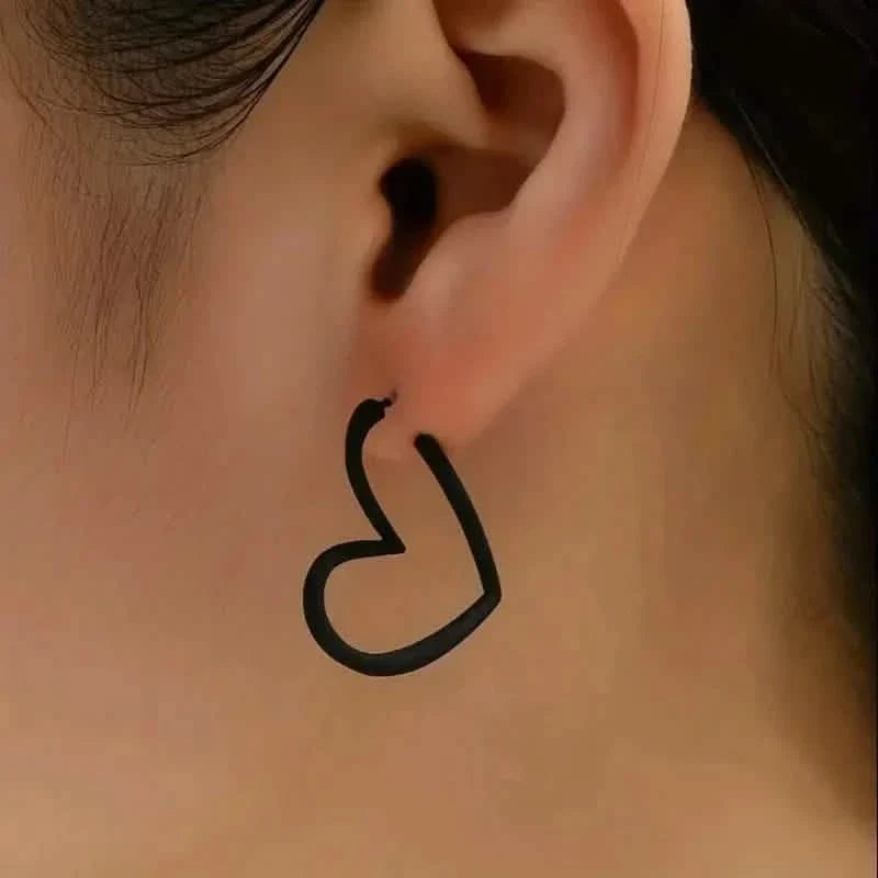 Chic Heart-Shaped Stud Earrings for Women 3