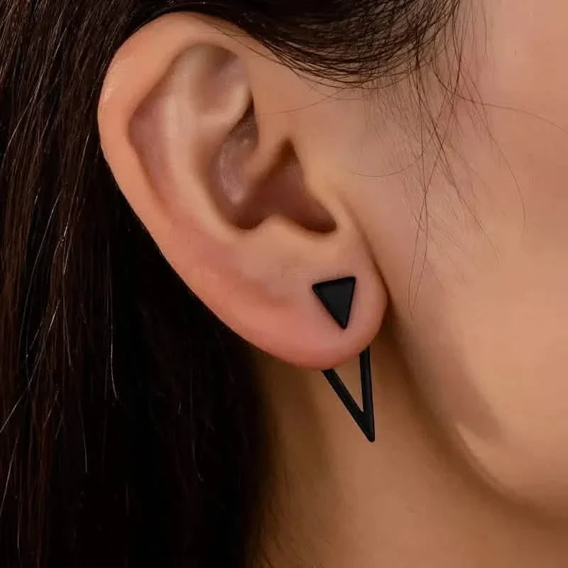 Chic Minimalist Triangle Design Earrings 2
