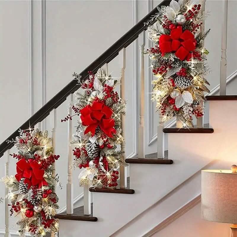 Christmas Lighted Swags Christmas Wreaths 1