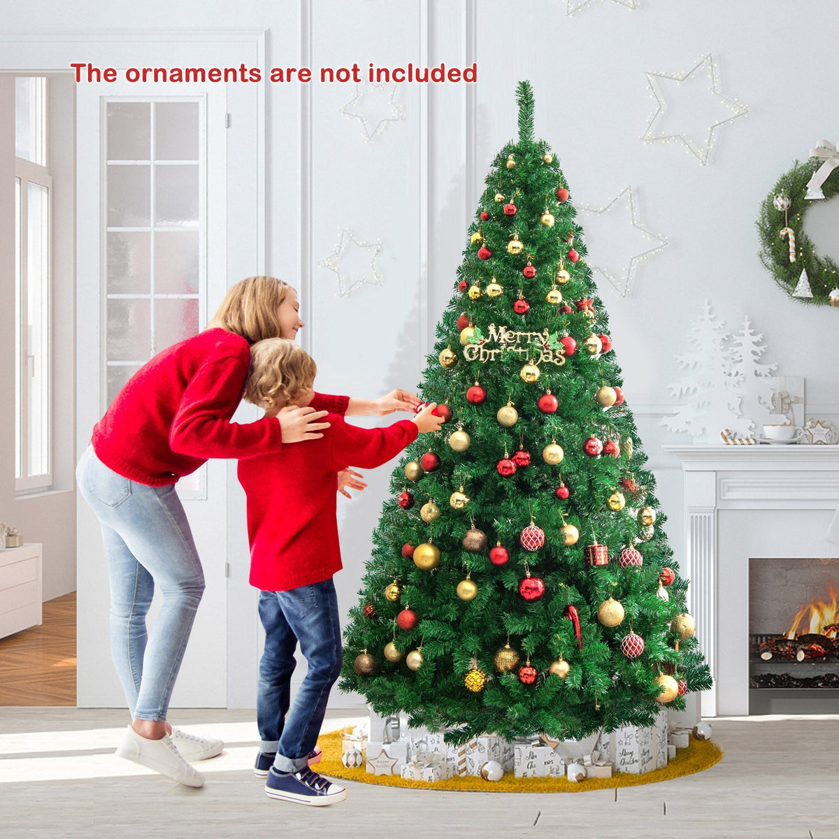 Artificial PVC Christmas Tree with Solid Metal Stand 6