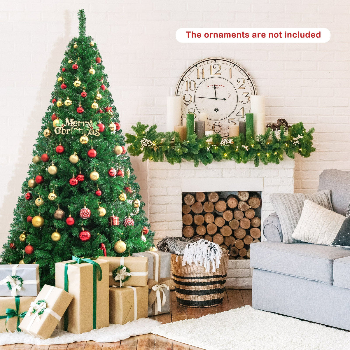 Artificial PVC Christmas Tree with Solid Metal Stand 1