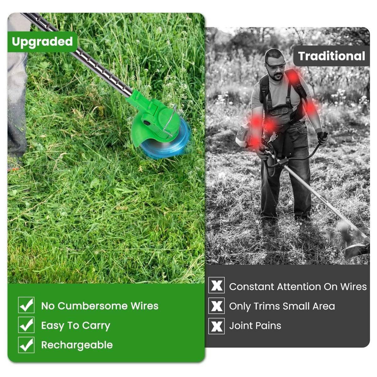 Cordless Rechargeable Grass Trimmer 13