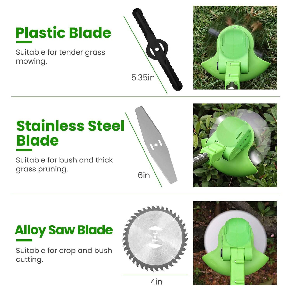 Cordless Rechargeable Grass Trimmer 6