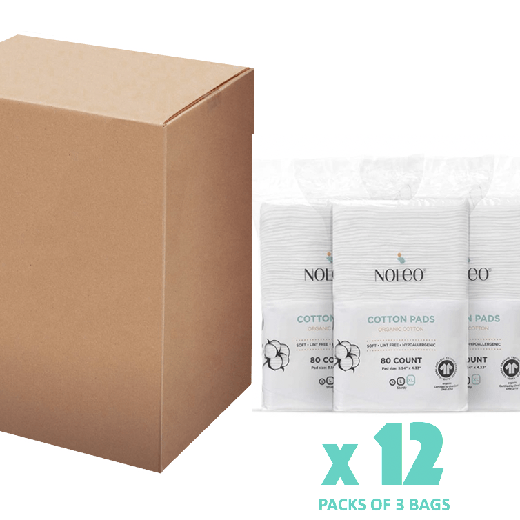 NOLEO Organic Cotton Pads - XL 3.54"x4.33" 7