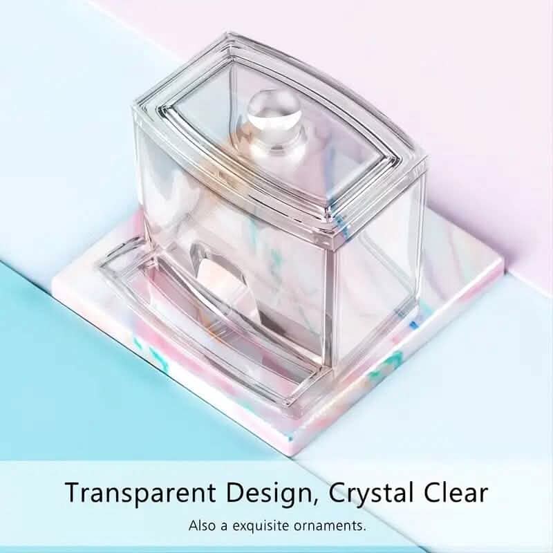 Cotton Swab Holder Cotton Ball Dispenser Organizer Clear  Storage Containers 4