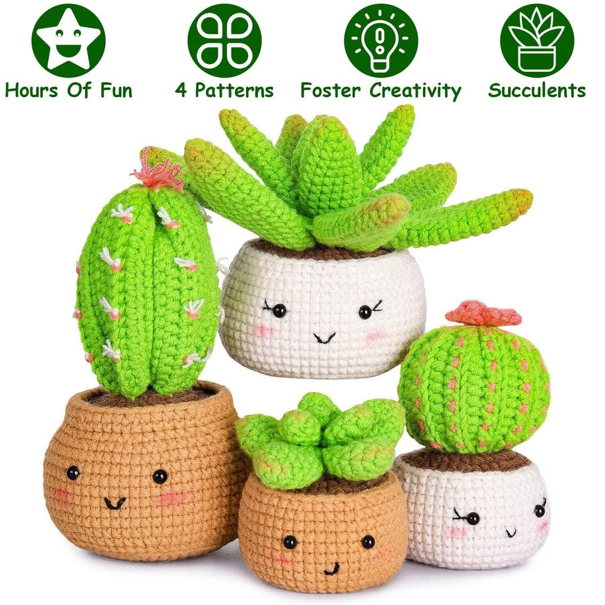 Crochet Kit for Beginners DIY Knitting Supplies 6