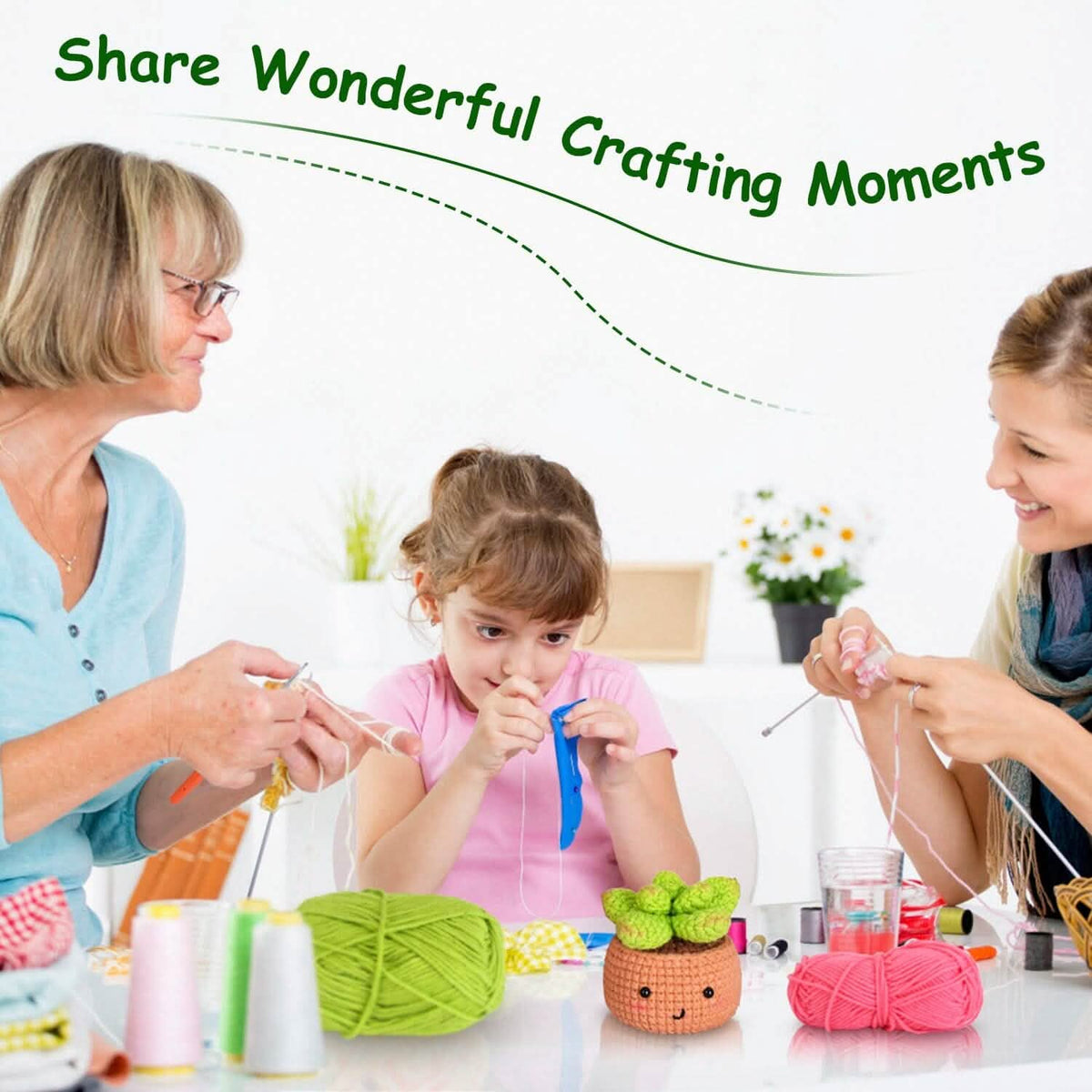 Crochet Kit for Beginners DIY Knitting Supplies 8