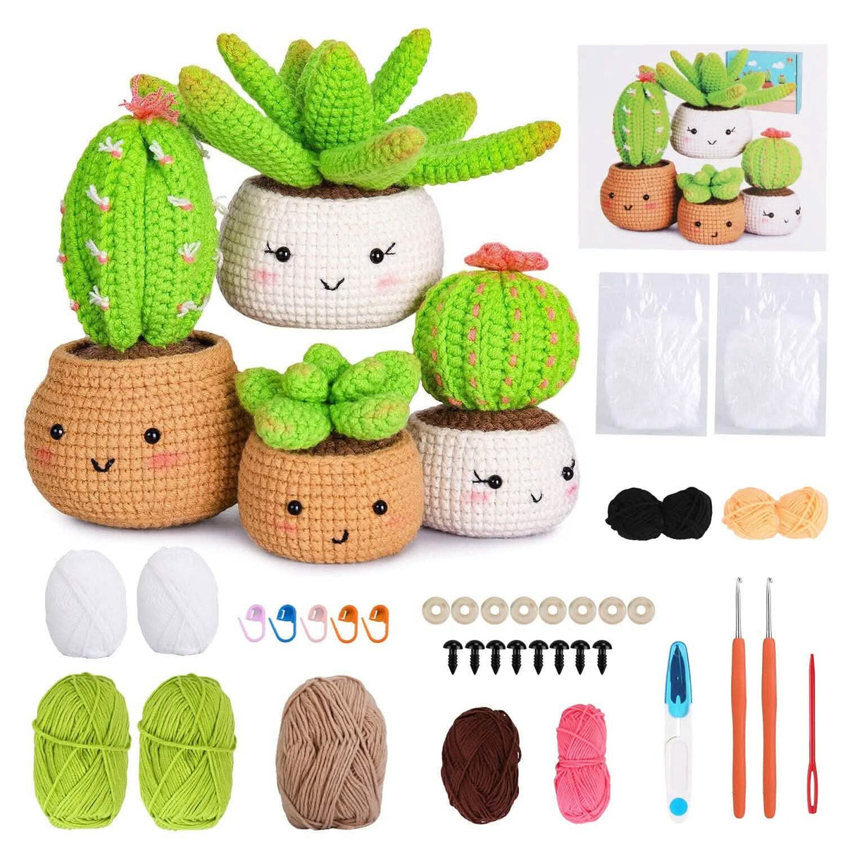 Crochet Kit for Beginners DIY Knitting Supplies 2