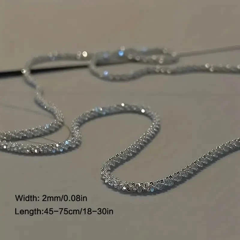 Cubic Zirconia Radiant Unisex Sky Star Necklace 6