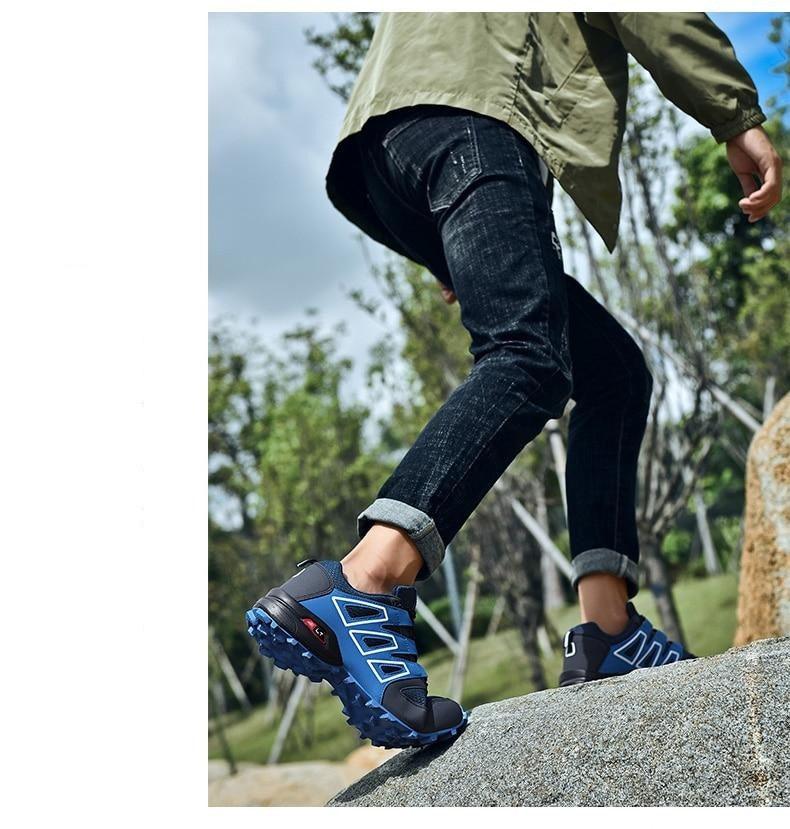 Cycling Mens Waterproof Outdoor Hiking Sneakers Men's Trail Running Shoes Fashion Hiking Sneakers For Men Tennis Cross Training Shoe Mens Casual Outdoor Walking Workout Footwear 21