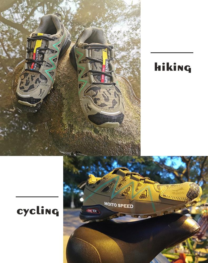 Cycling Mens Waterproof Outdoor Hiking Sneakers Men's Trail Running Shoes Fashion Hiking Sneakers For Men Tennis Cross Training Shoe Mens Casual Outdoor Walking Workout Footwear 36