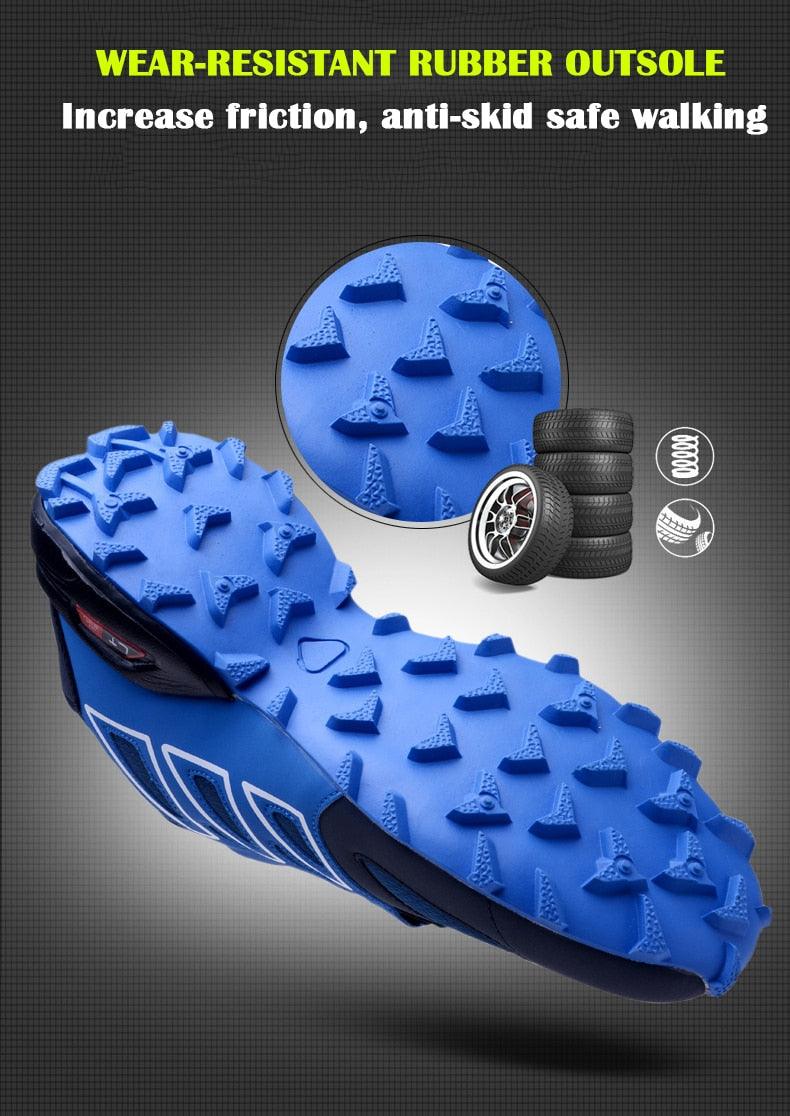 Cycling Mens Waterproof Outdoor Hiking Sneakers Men's Trail Running Shoes Fashion Hiking Sneakers For Men Tennis Cross Training Shoe Mens Casual Outdoor Walking Workout Footwear 37