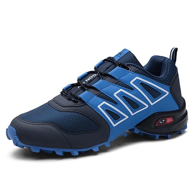 Cycling Mens Waterproof Outdoor Hiking Sneakers Men's Trail Running Shoes Fashion Hiking Sneakers For Men Tennis Cross Training Shoe Mens Casual Outdoor Walking Workout Footwear 39