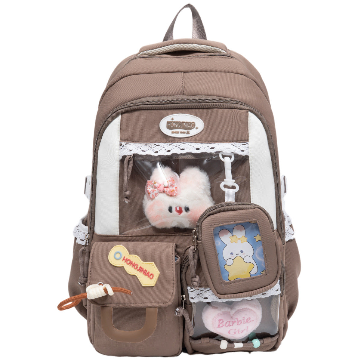High Appearance School Bag With A Cute Color Block Design 7