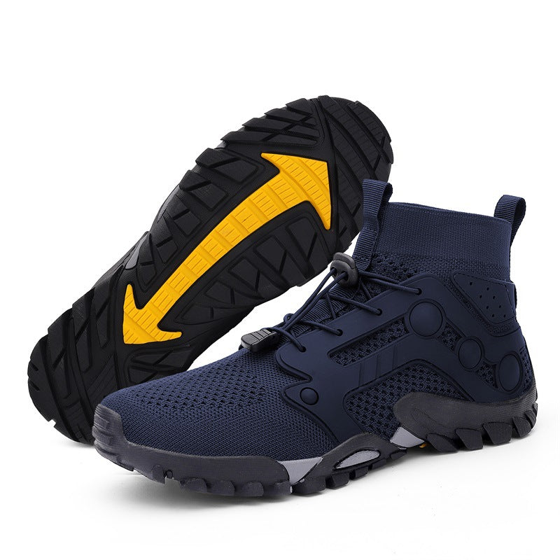 Outdoor Large Size Hiking Shoes Men's Lightweight High-top 4