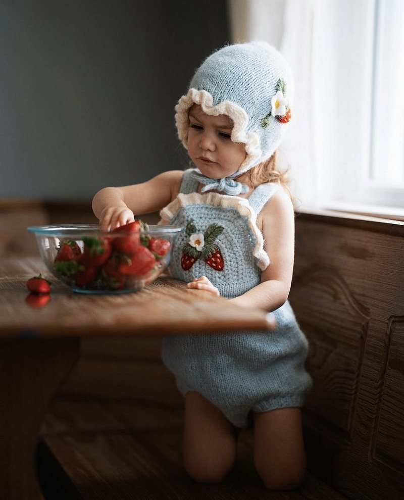 Hand-knitted Wool Yarn Romper Kit For Children 2