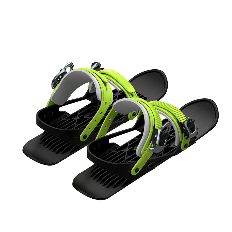Mini Ski Skates Portable Short Skiboard Adjustable Skates Shoes For Snow 3
