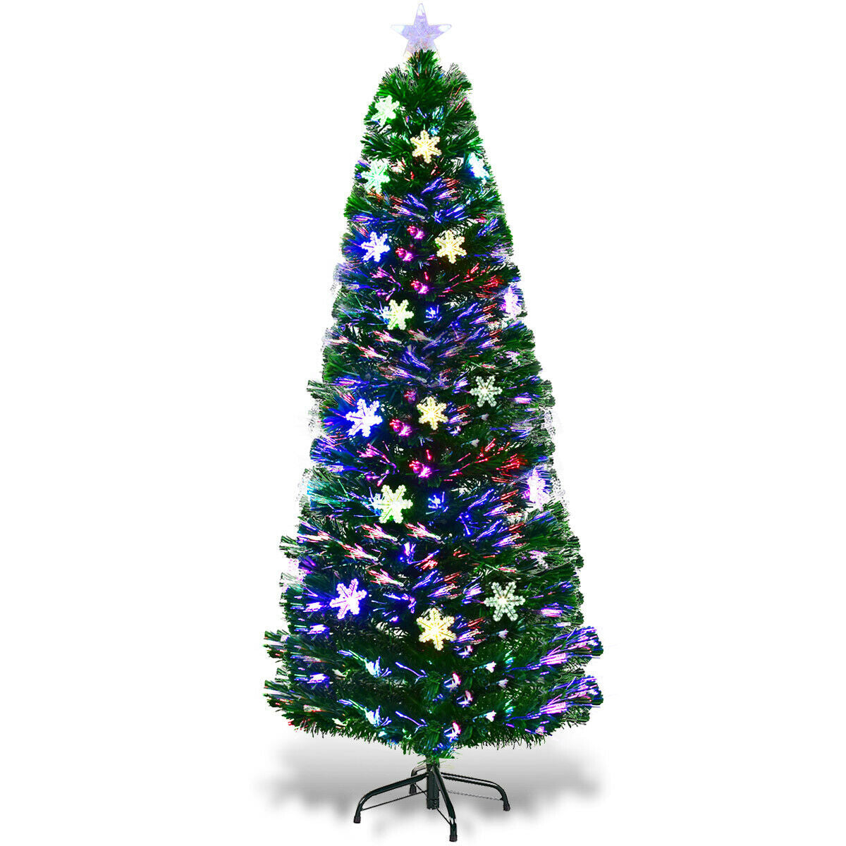 LED Optic Artificial Christmas Tree with Snowflakes 4