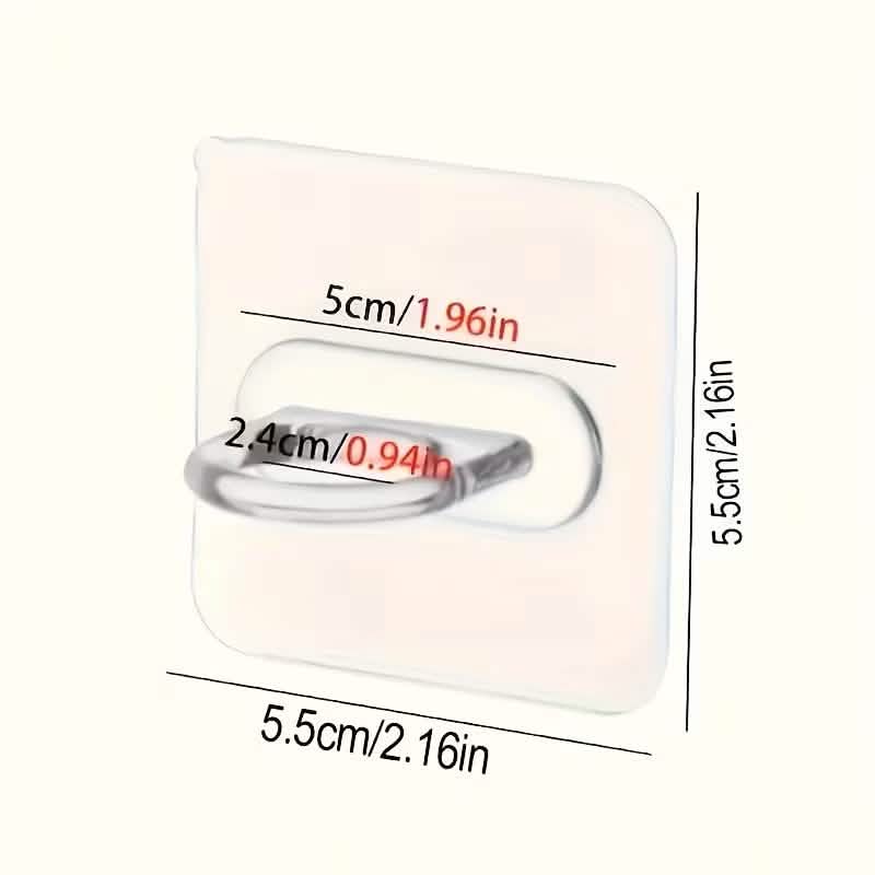 4-Pack Clear Adhesive Utility Hooks 11