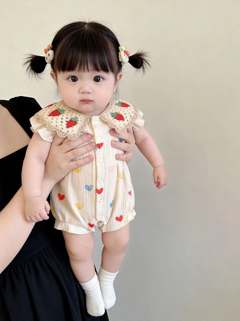 Summer Cotton Breathable Baby Onesie 3
