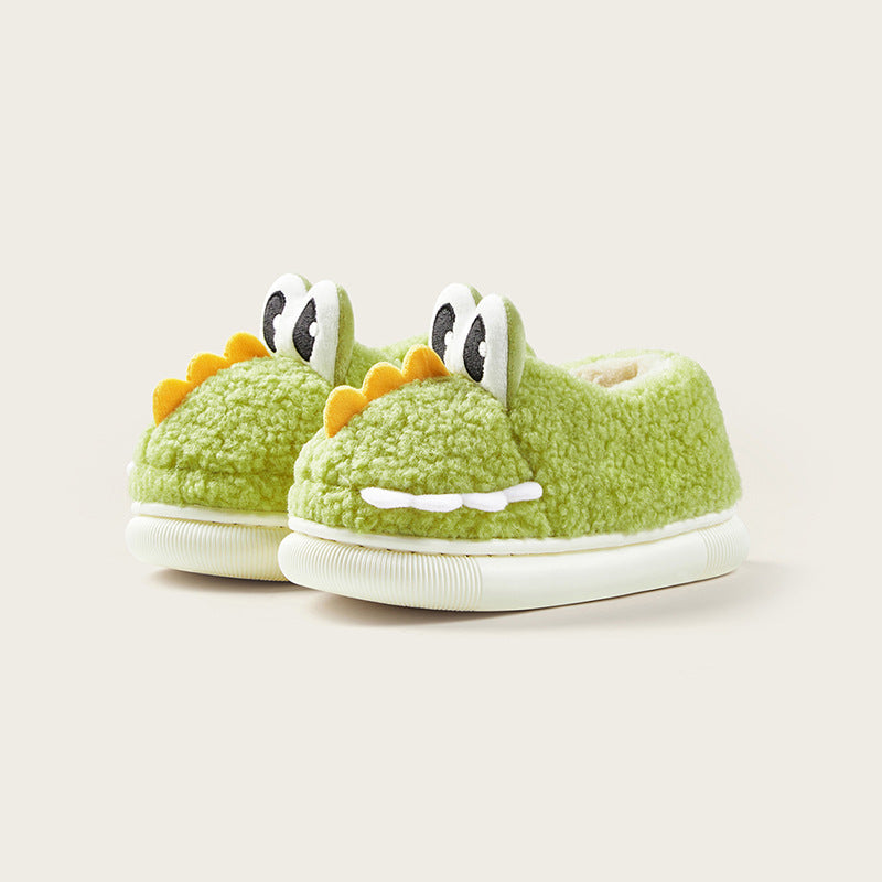Indoor And Outdoor Home-use Cotton Slippers With A Heel For Children 2