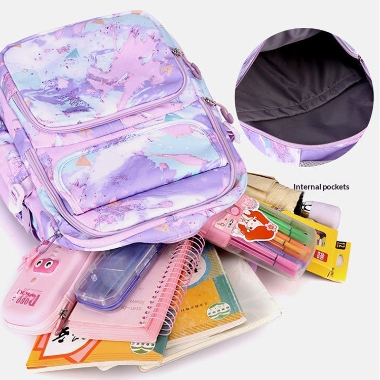 Elementary School Backpack Weight-Reducing Back-Supporting And High-Capacity 3