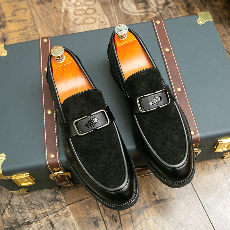 Mens Leather Shoes Plus-Size Slip-On Casual Loafers 3